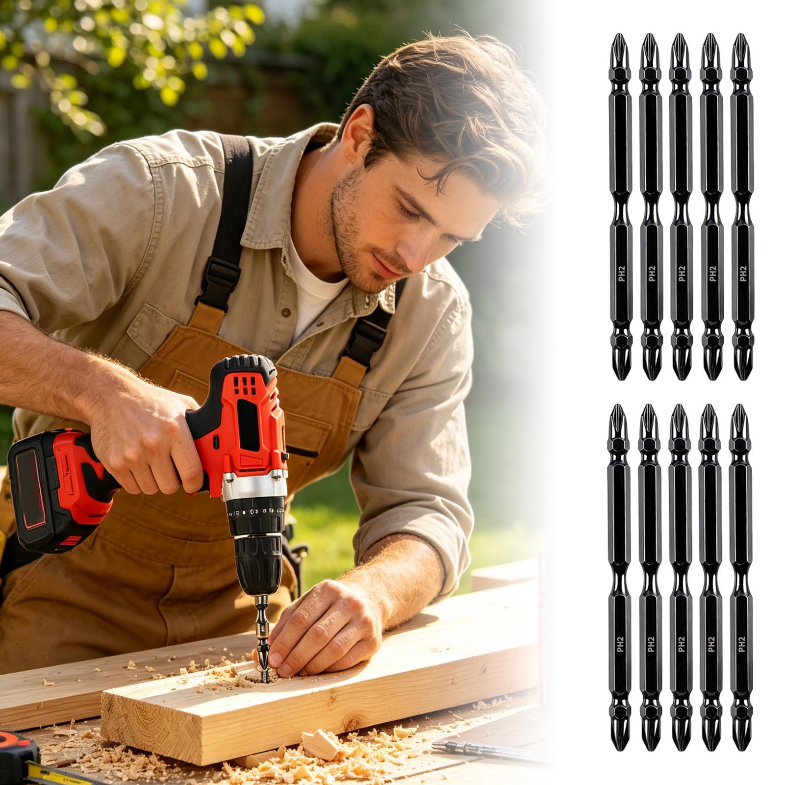 Screwdriver Set - Manyetik Matkap Uçları Çift Uçlu Frezelenmiş